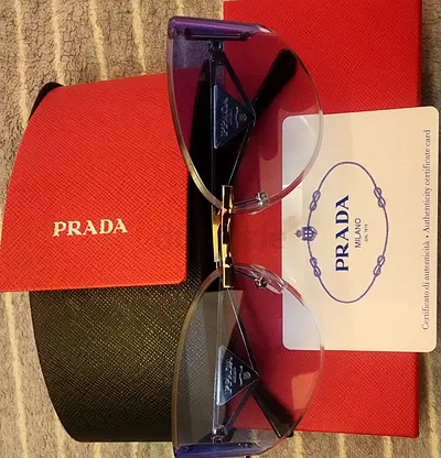 Prada 1BD108 Rosso Sunglasses – Original Case & Authenticity Card