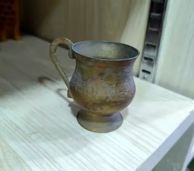Brass antique mug 5cm height