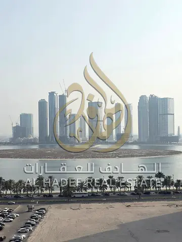 Two bedrooms and a living room in Al Khan, first occupancy, storage room and balcony + free parking