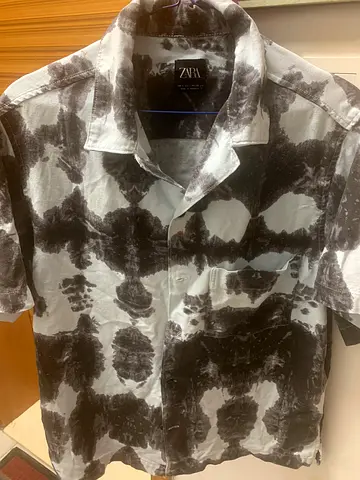 Zara Men's Tie Dye Button Up Shirt