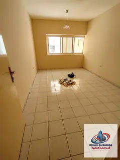Affordable 1-bedroom in Al Qasimia, Al Mahatta. Balcony with open view, central AC & gas, new finish