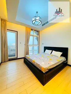 Sharjah Al Raffa Apartment with one room, a hall, a kitchen and a bathroom