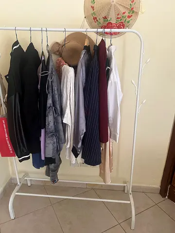 CLOTHES RAIL WHITE FOR SALE