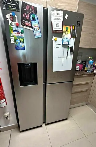 For Sale Samsung Side-by-Side Stainless Steel Refrigerator with Water Dispenser (Used)