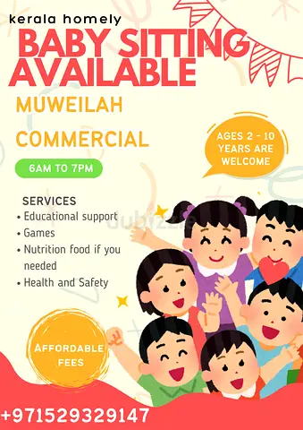 Malayali baby care available in muweilah commercial near school area