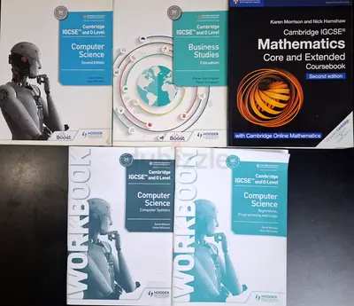 Cambridge IGCSE & O Level Computer Science, Business Studies and Mathematics textbooks + workbooks