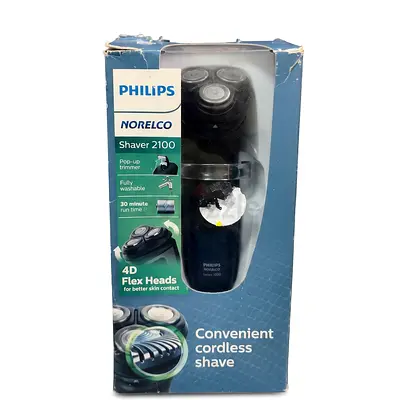 Philips Norelco Shaver 2100 — Cordless Electric Razor (Open Box)