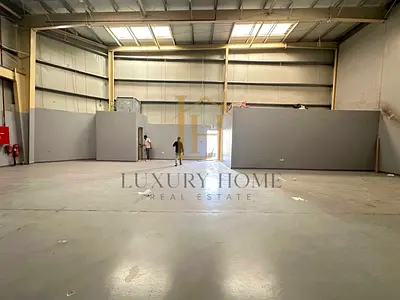 Brand new wearhouse for rent in al sajaa
