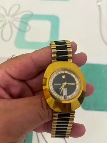 Rado Diastar Gold and Black Dial Men's Watch