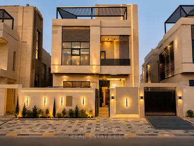 Modern two-story villa with a rooftop and private pool, negotiable price, including registration an
