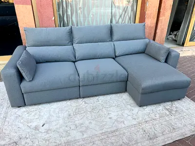 IKEA Esklstuna L Shape Sofa Bed Dark Gray