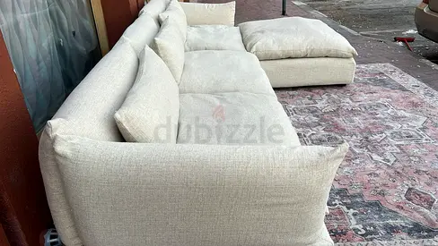 In Perfect condition Marina home L shape Sofa Beige
