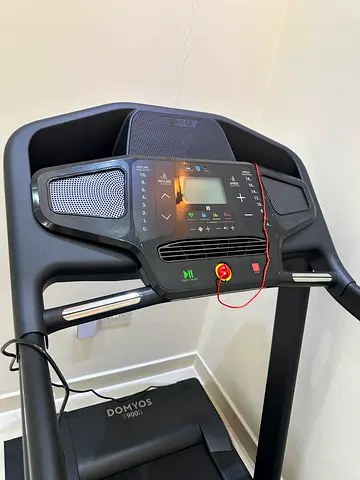 Used Domyos Treadmill with Console and Safety Key - Good Condition