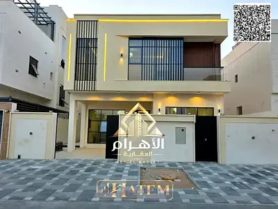 Villa for sale in Ajman | Al Helio 2 area | 4 bedrooms, majlis, 2 living rooms and maid's room | Fr