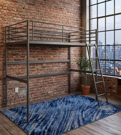 IKEA metal one Loft Bed queen size