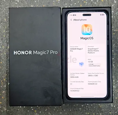 HONOR Magic7 Pro  TDRA 512gb/24- Silver, ,like new with Box