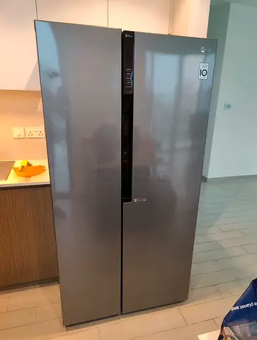 Free Delivery- LG Latest Model Side-by-Side Fridge and Freezer Stainless Steel Body 90cm