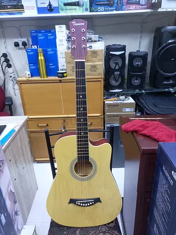 Tansen Cutaway Acoustic Guitar - Natural Finish, Good Condition
