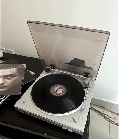 Denon DP-29F Turntable + Vinyl Collection