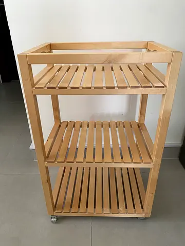 IKEA MOLGER Solid Birch Bathroom Trolley – Excellent Condition