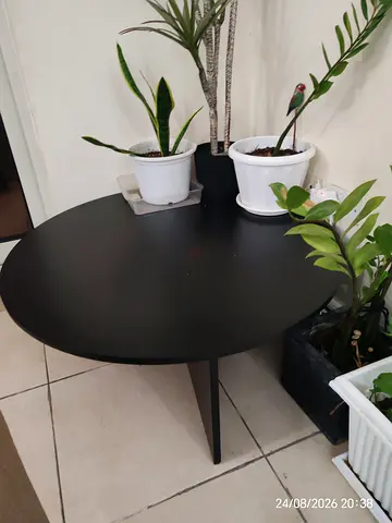 Round black coffee /side table - good condition. Negotiable price.