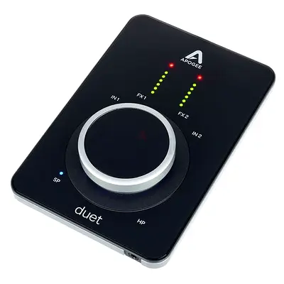 Apogee Duet 3 premium 2×4 USB-C audio interface designed for mobile recording.