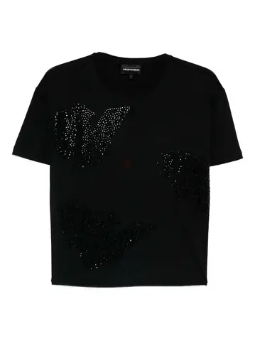 Emporio Armani embroidered black women shirt