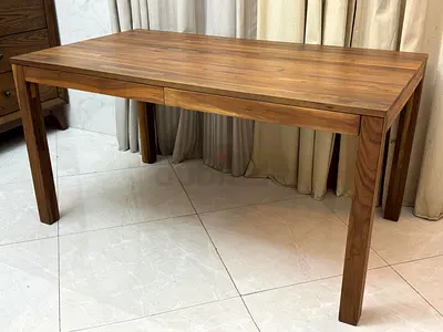 Crate and barrel Wooden Study Desk With Drawers