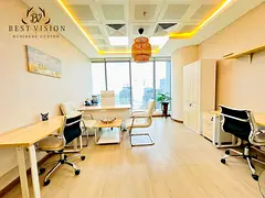 Exclusive Offer From AED 45,000 to AED 65,000 | Furnished Offices in Business Bay | View of the Cana