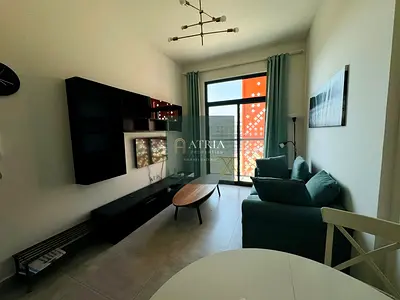 Furnished 1BR | Binghatti Mirage | Balcony & City View
