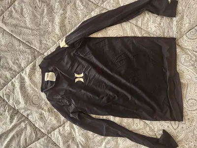 Original Hurley Long-Sleeve Rashguard / Swim Shirt – Black (Size M)