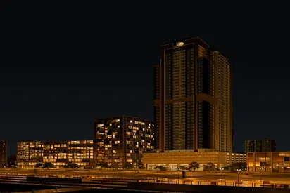 2BR+Maid-Sea View-UNIQUE Tower-DXB View-Freehold