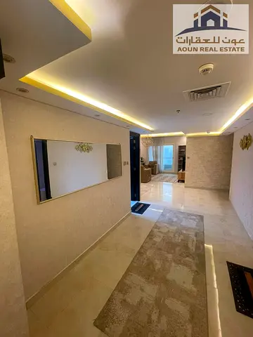 2 غرفه وصاله مع الفرش بباركنج وجيم ومسبح باطلاله مفتوحه وموقع سياحي كامل الخدمات
