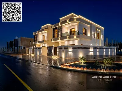 5BR villa in Helio, Ajman on a corner of two streets; 2 floors plus roof, with majlis and two halls. Annual rent AED 130,000 in a prime residential lo