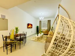 Fully furnished Luxury 2BR monthly in Ajman, ready to move in, including bills, internet, near servi