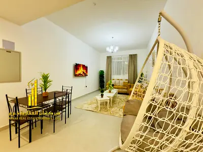 Fully furnished Luxury 2BR monthly in Ajman, ready to move in, including bills, internet, near services and transport.