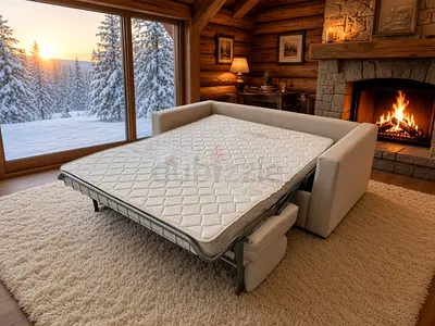 Perfect condition Italian comodo three seater sofa bed