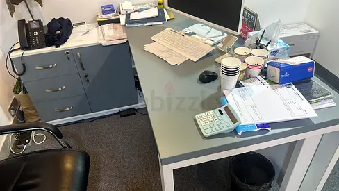 Used Office Desk with Drawers and Worktop - Good Condition