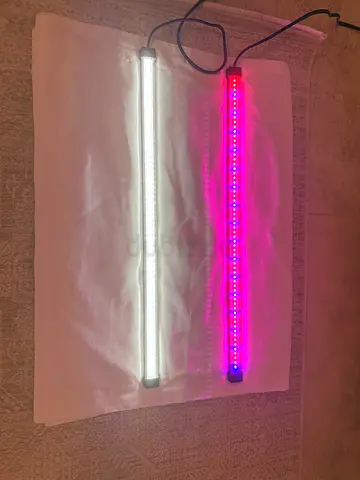Pair of LED Light Bars — RGB and Cool White + Aquarium tank heater