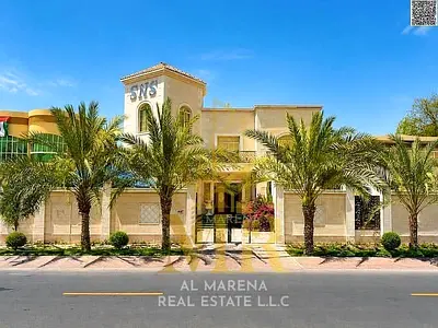 Luxury villa for sale in Rawda 3 | Area 10,000 sq ft | Two floors and a roof | 9 master bedrooms and an external annex | Includes electricity, water a