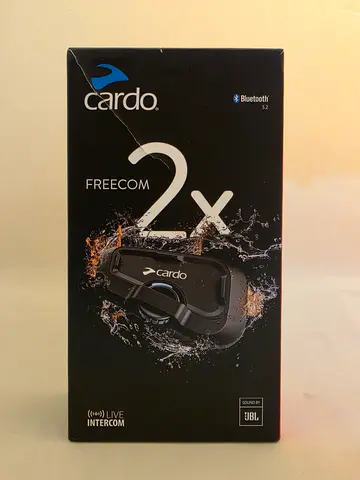 Cardo Freecom 2X Bluetooth Motorcycle Headset - Boxed