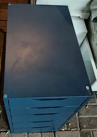 IKEA 5-drawer Alex / storage unit - dark blue, good condition