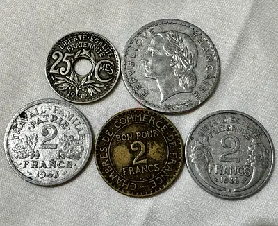 102 to 78 Yrs Old French Collection (old antique coins)