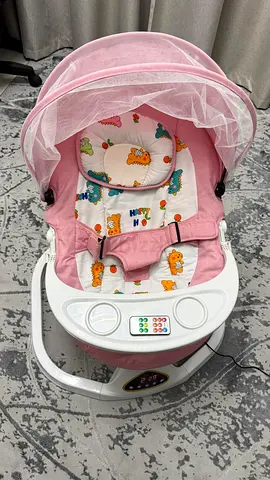 Pink Electric Baby Swing/Chair with Canopy and Tray