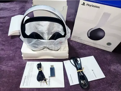 PS5 Sony PlayStation Pulse 3D Wireless Headset, White (New)