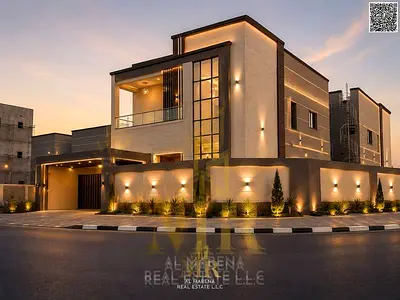 Own a modern corner villa on two streets, with a price that includes air conditioning, registration fees, and ownership, directly on Sheikh Ammar Stre