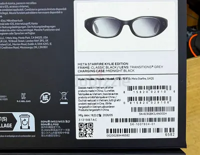 Meta Starfire Kylie Edition Smart Glasses Transitions Grey