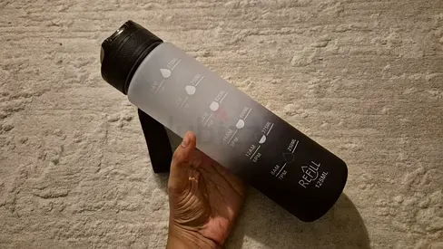 💧 Brand New 1.25L Sports Water Bottle | Motivational Time Markers