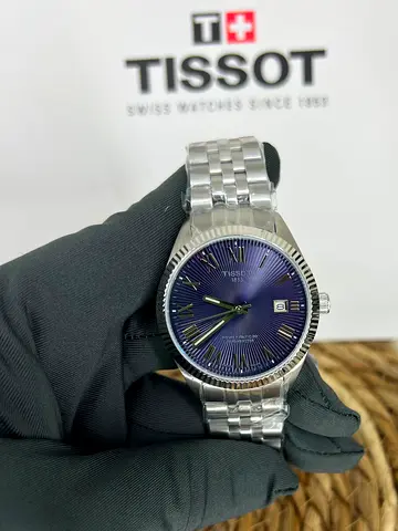 Tissot Stainless Steel Men's Watch with Blue Dial