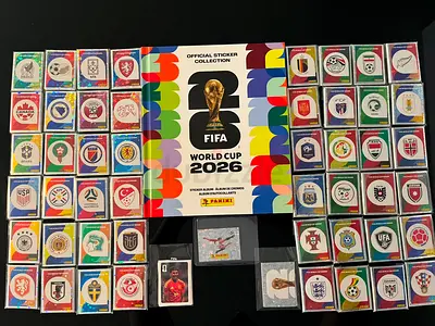 Panini 2026 World Cup Sticker USA version FULL Collection + USA CocaCola set + Hardcover Album + Box